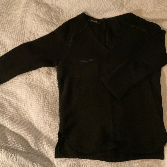 Isabel Marant wool sweater with leather trim - Picture 2 of 6